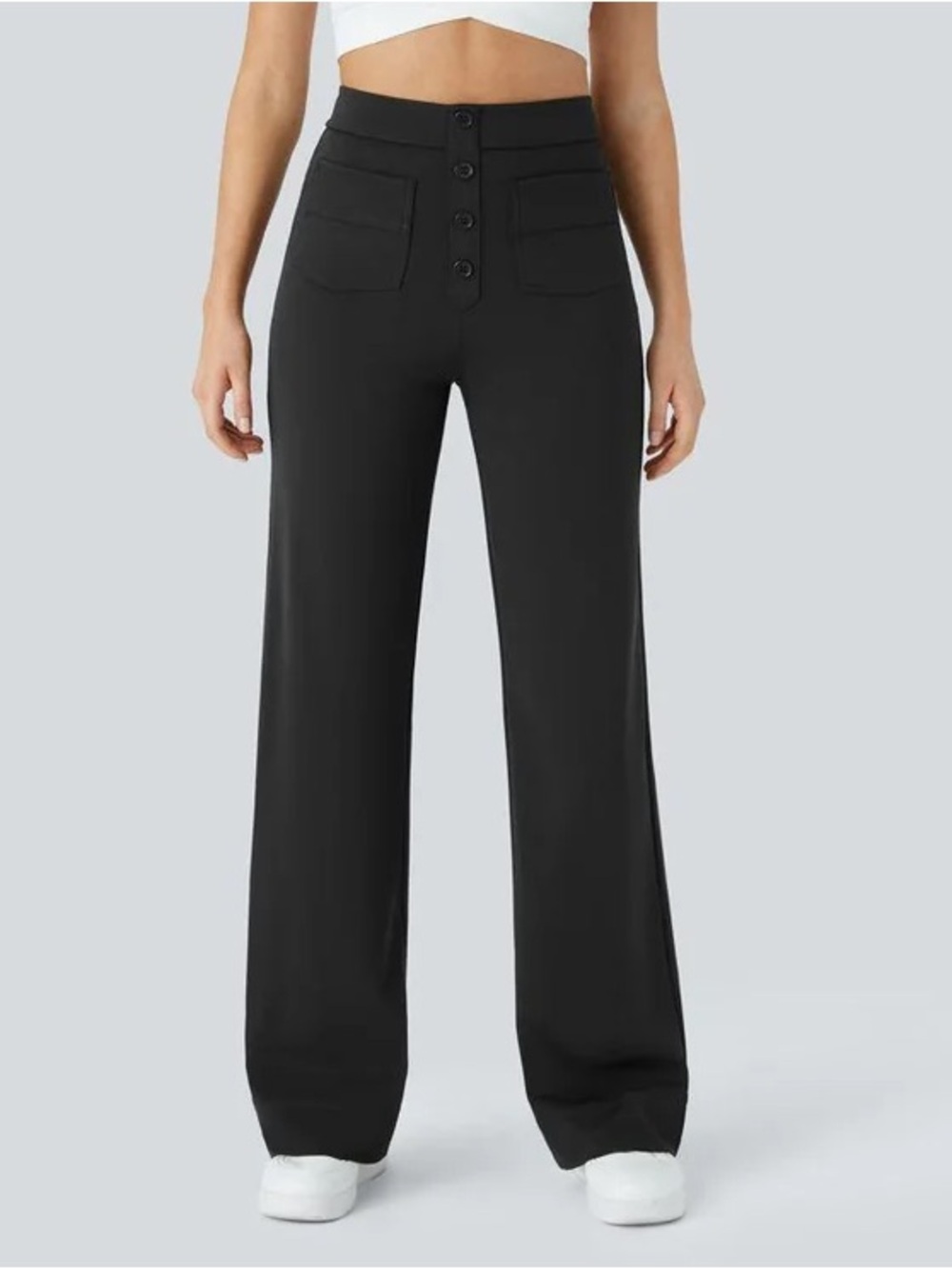 Halara DayStretch High Waisted Pockets
Straight Leg Casual Pants XS